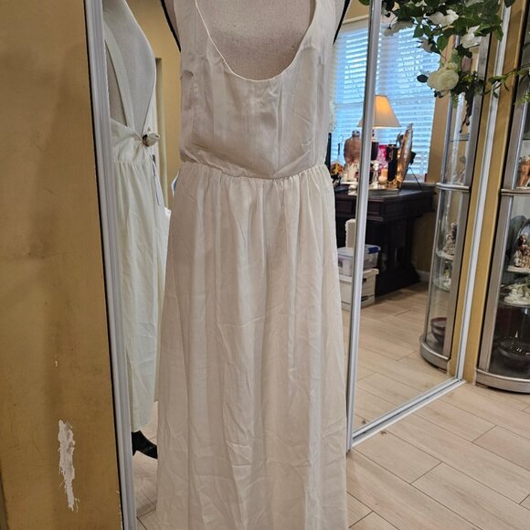 WeWoreWhat Corset Midi Dress, Whisper White, Size XL - Picture 2 of 11